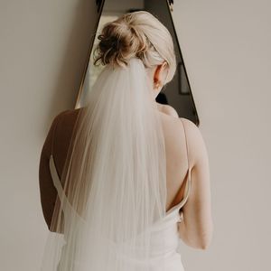 Ivory Tulle Fingertip Veil